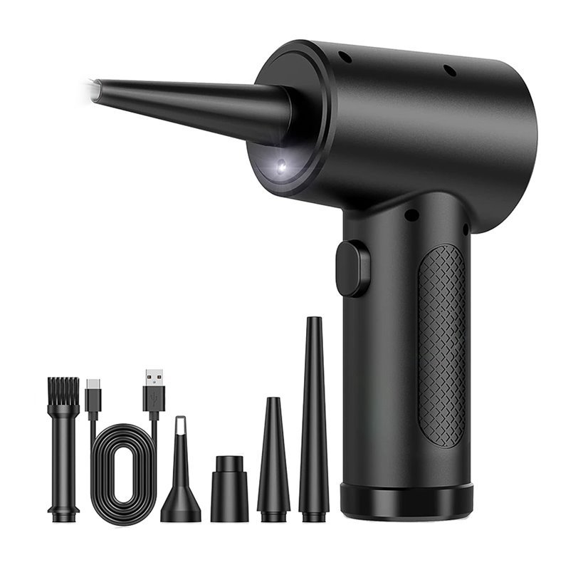 Компрессор для продувки аккумуляторный ручной Air Duster для надувных изделий