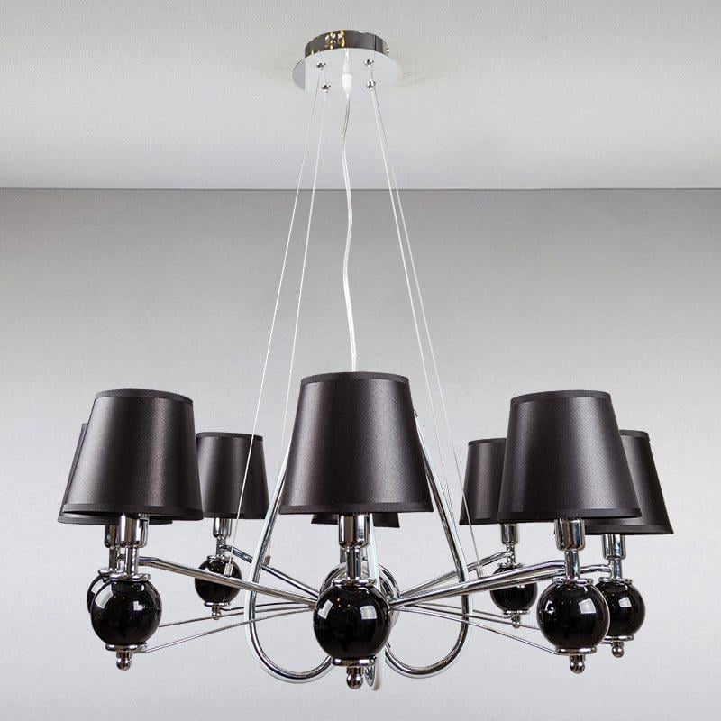 Люстра подвесная с абажурами Light House LS-13427-8 CR Хром