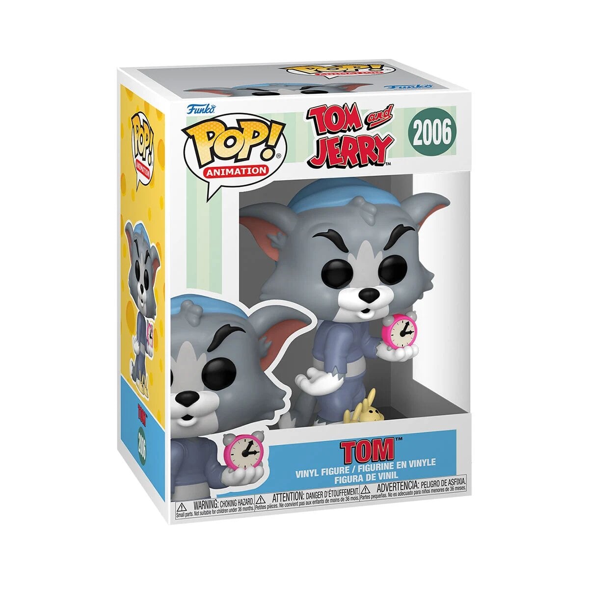 Дитяча ігрова фігурка Funko POP! Том з будильником чібі стиль вінілова 9,6 см (86282)