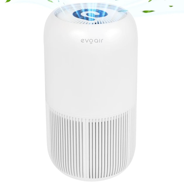 Воздухоочиститель EvoAir YuvoSpin с УФ-C лампой/True HEPA фильтром/4 скорости/ночной режим Белый (2670426664)