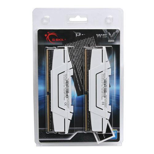 Оперативная память G.Skill Ripjaws V DDR4 2x16GB/3600 White (F4-3600C18D-32GVW) - фото 4