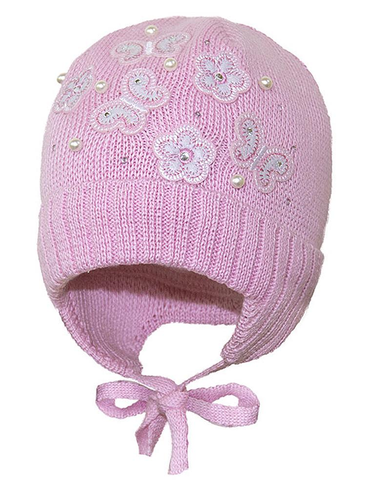 Шапка зимняя Девид стар. р. 46 Розовый (16306)