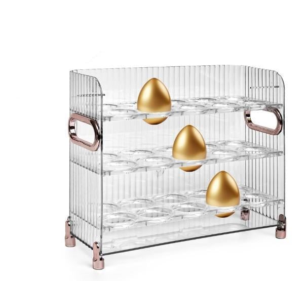 Пищевой контейнер-органайзер для хранения яиц R30902 3 яруса 26х10 см (2200000330161)