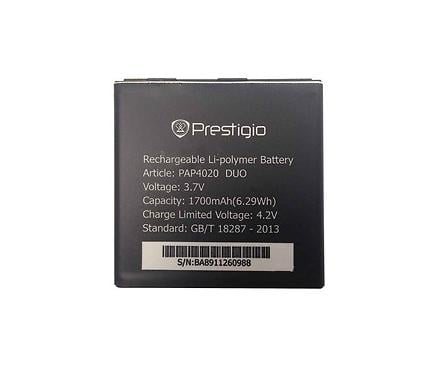 Аккумулятор для телефона Prestigio PAP4020 1700 mAh (10 795 000)