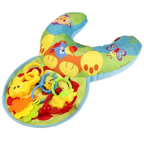Подушка с погремушками развивающая детская Fun Game 023-23-23G Зеленый (1244722977)