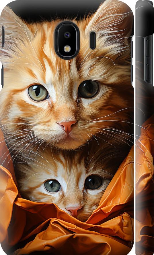 Чехол на Samsung Galaxy J4 2018 Котики 2 (5664m-1487-42517)