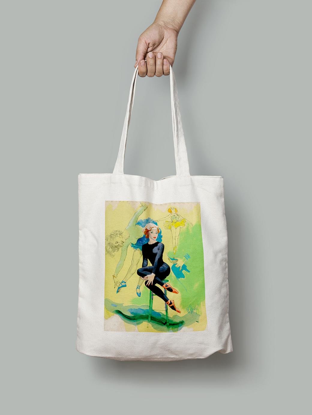 Эко-сумка Балерина шопер (pin_up0004008_Bag)