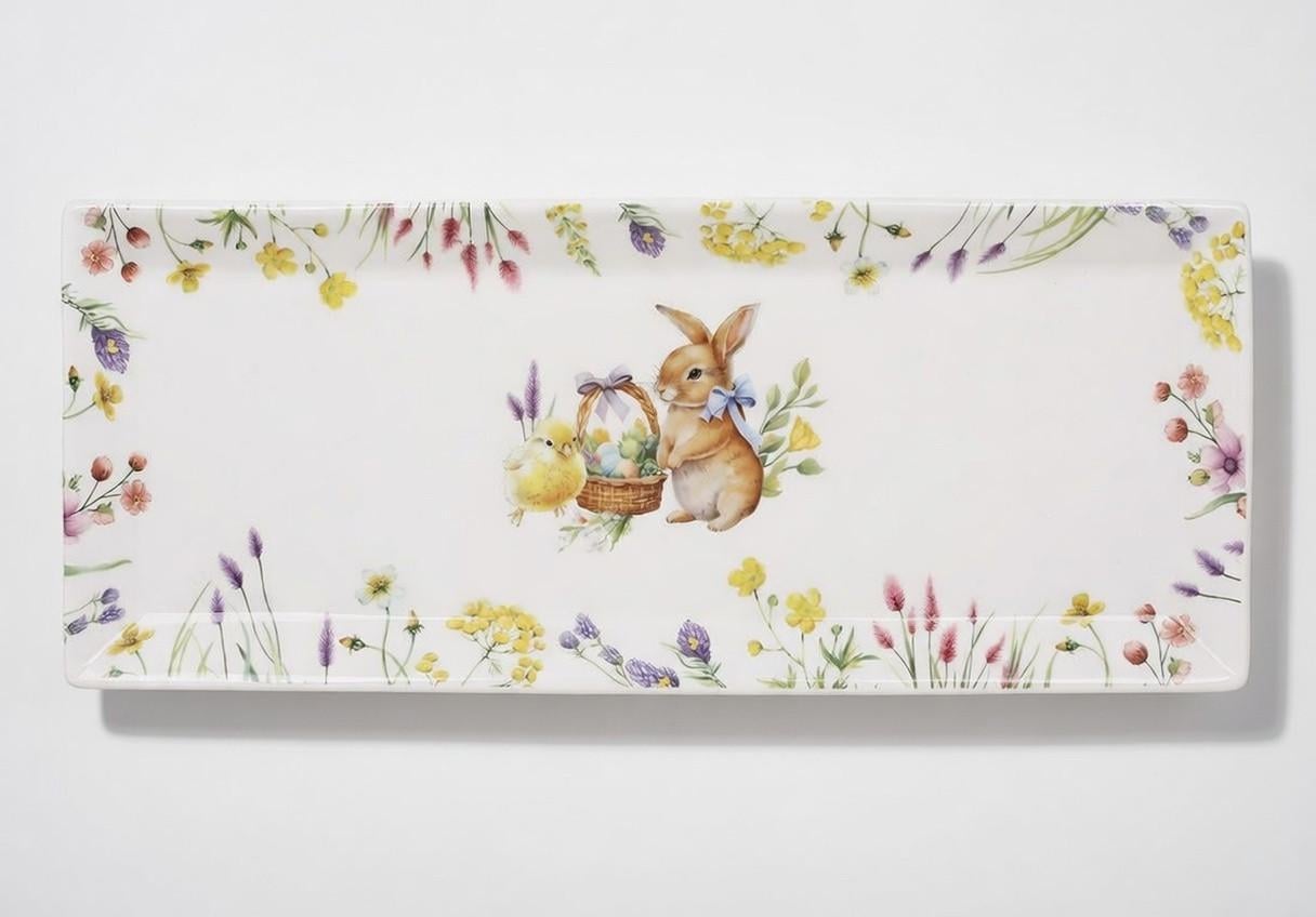 Блюдо фарфоровое BonaDi Easter Melody 35x14 см (K240)
