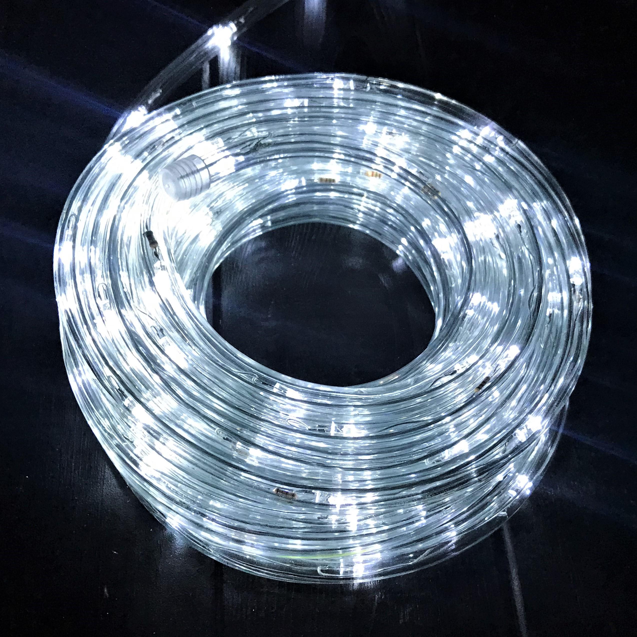 Светодиодная гирлянда Дюралайт уличная 10 м 220V Холодный Белый