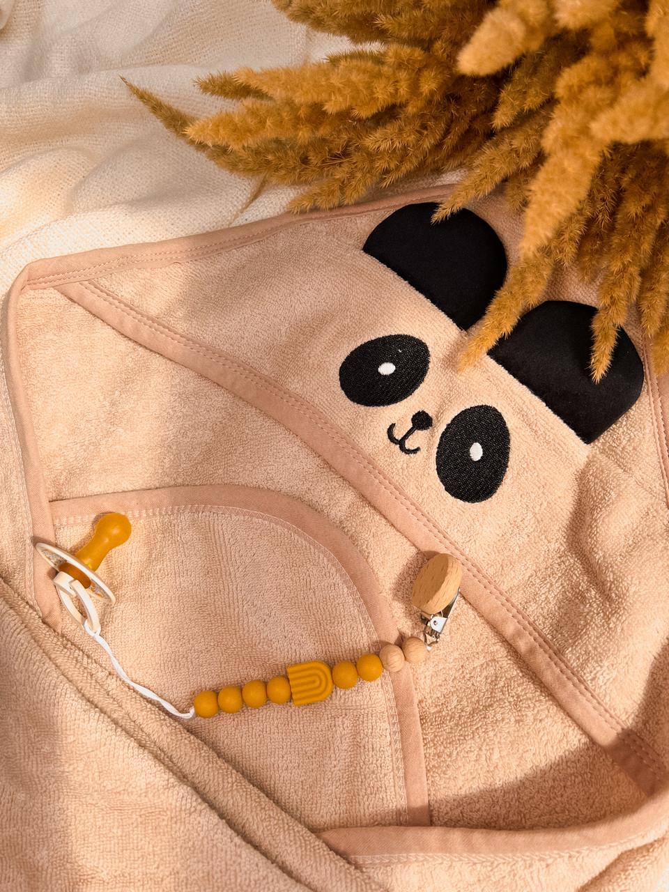 Рушник дитячий з куточком Панда (24246860) - фото 3 Рушник дитячий з куточком Панда (24246860) - фото 3