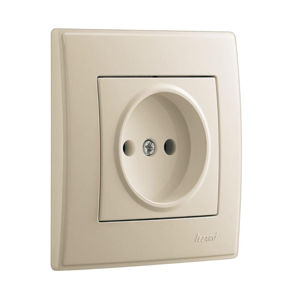 Розетка 1-я Lezard Lesya Кремовый