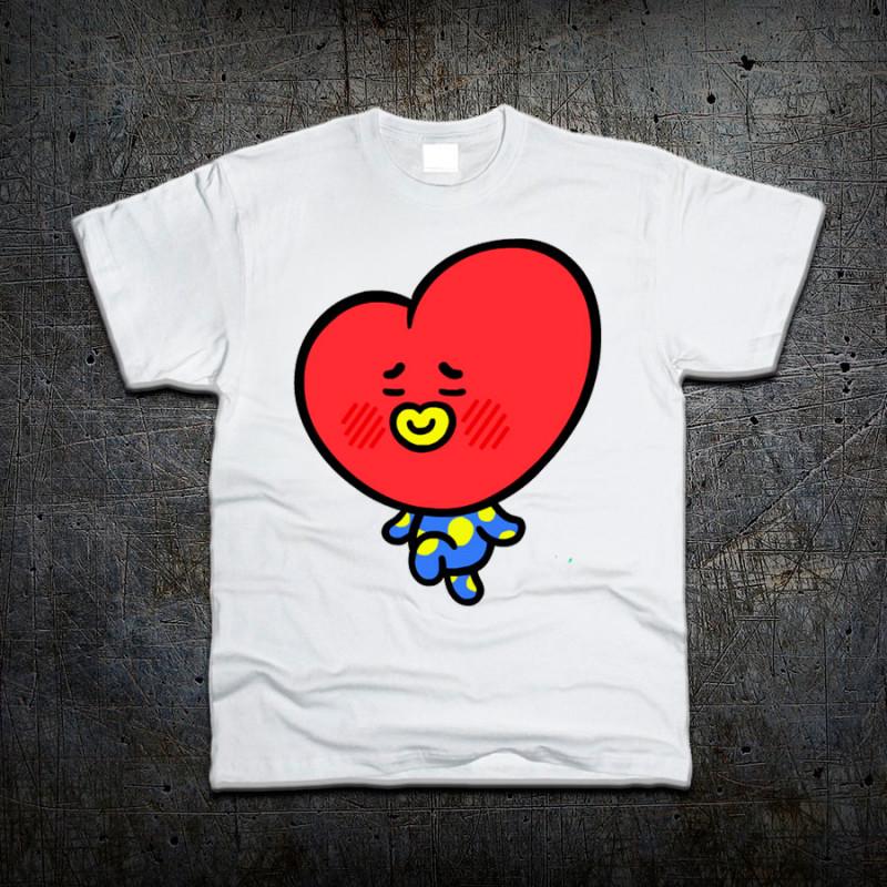 Футболка Fruit of the Loom Сердце Tata от Ким Тхэ Хена BT21 M (597399)