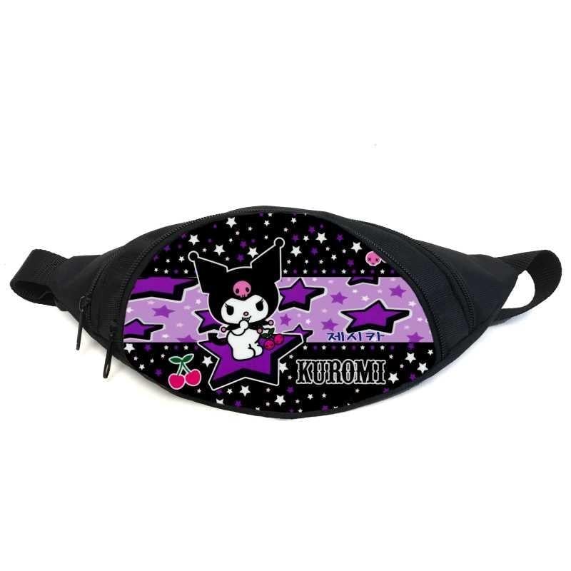 Поясная сумка-бананка Cappuccino Toys GB Kuromi Hello Kitty 06 Черный (2384949760)
