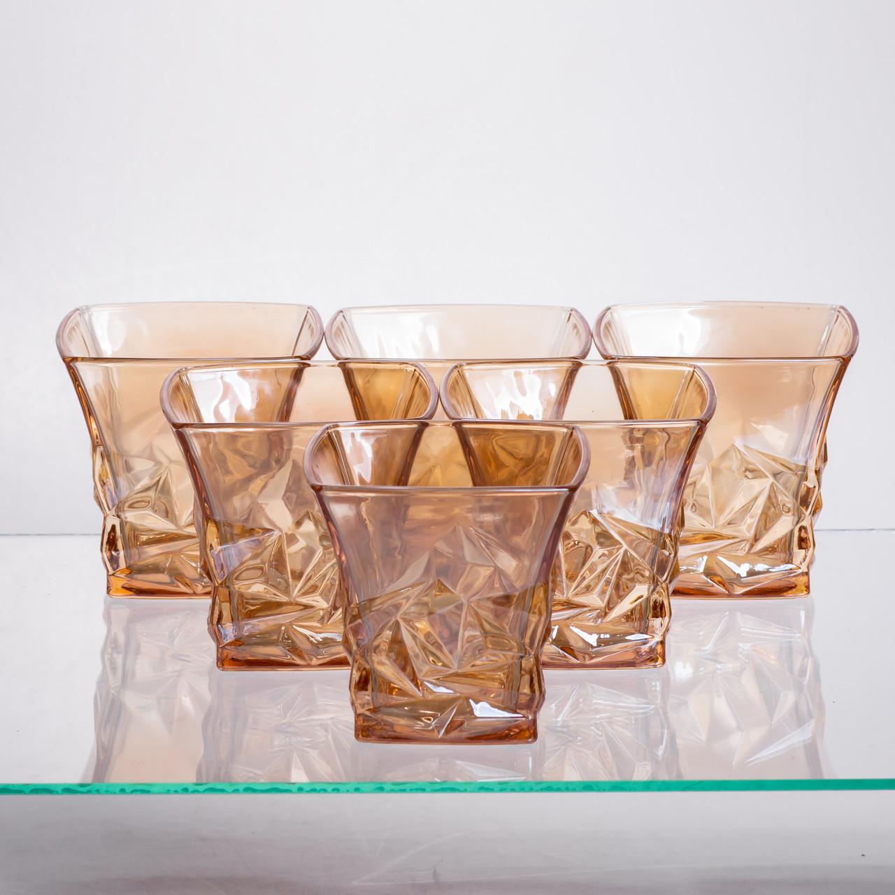 Набір графин для напоїв із товстого скла та склянки 6 шт. коричневий (64486-25) - фото 6 Набір графин для напоїв із товстого скла та склянки 6 шт. коричневий (64486-25) - фото 6