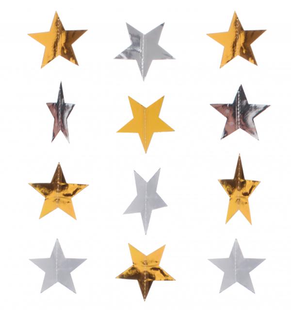 Бумажная гирлянда Stars 2,5 м (50593) Бумажная гирлянда Stars 2,5 м (50593)