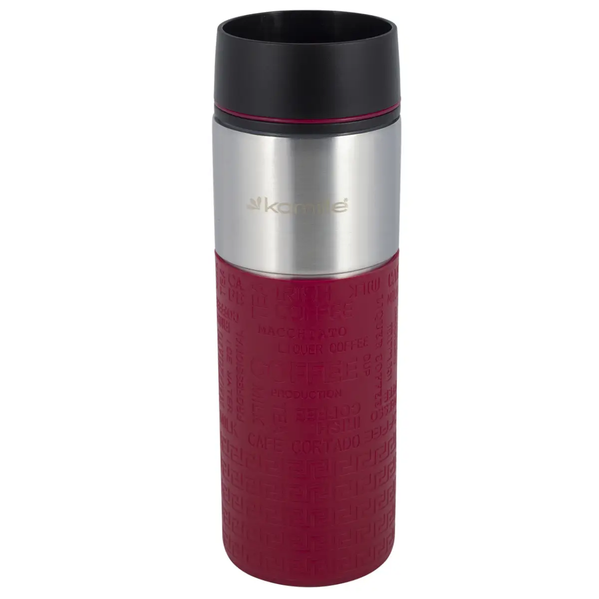 Термокружка Kamille KM-2098-Red 420 мл Красный (8-6-4215608)