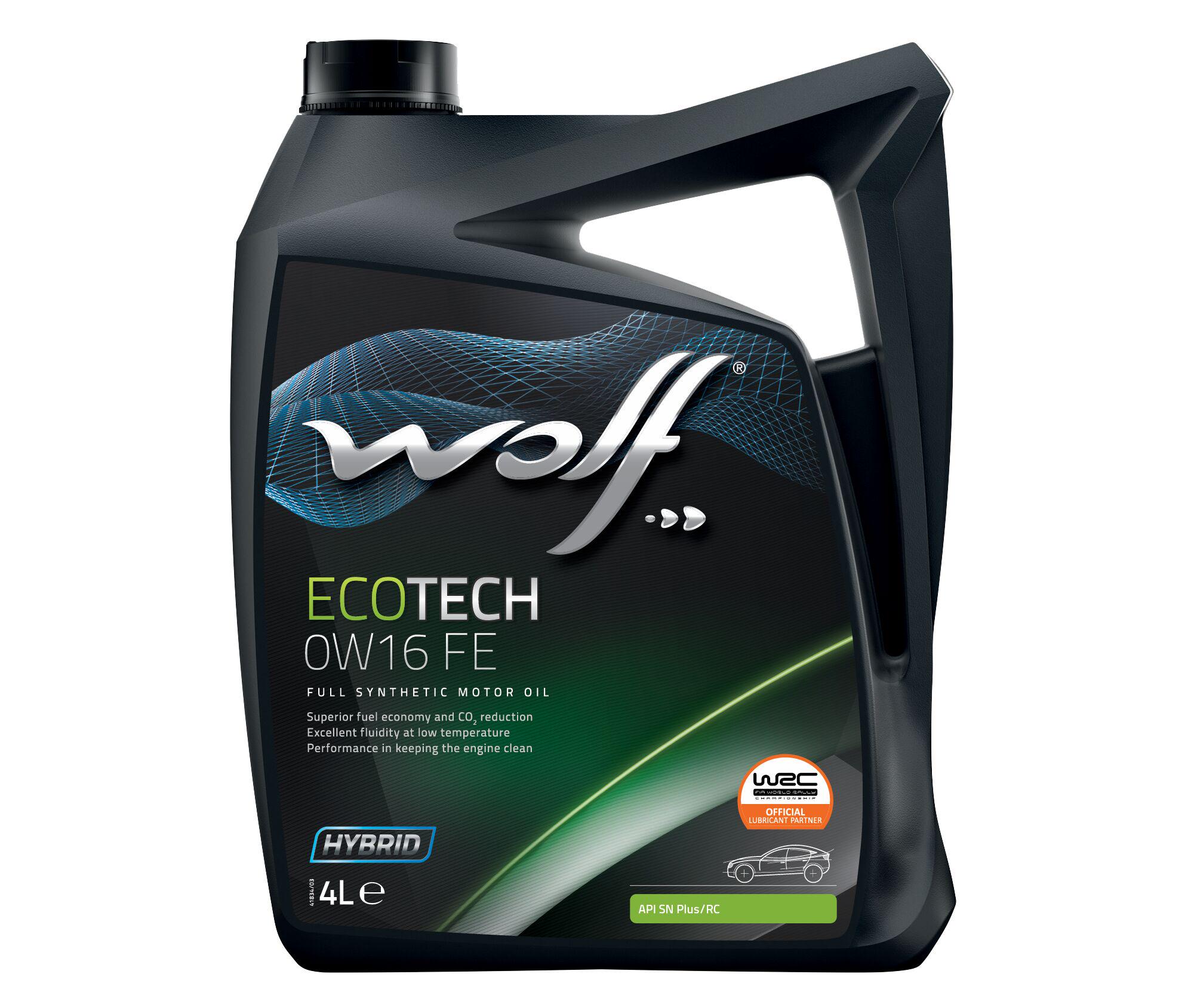 Масло моторное Wolf Ecotech 0W16 FE 4 л
