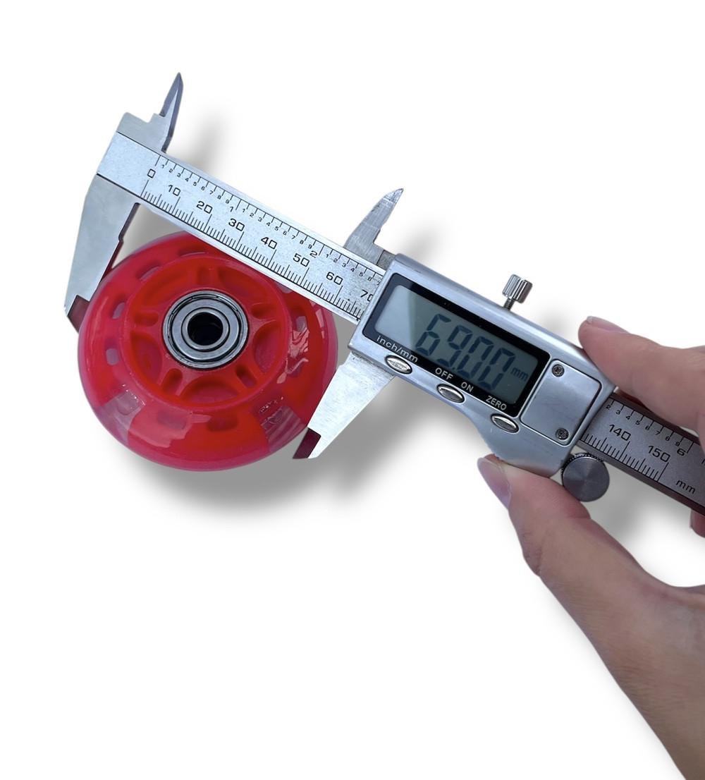 Колесо для самоката/роликів підшипники ABES-7 зі світлом 69 мм Червоний - фото 5 Колесо для самоката/роликів підшипники ABES-7 зі світлом 69 мм Червоний - фото 5