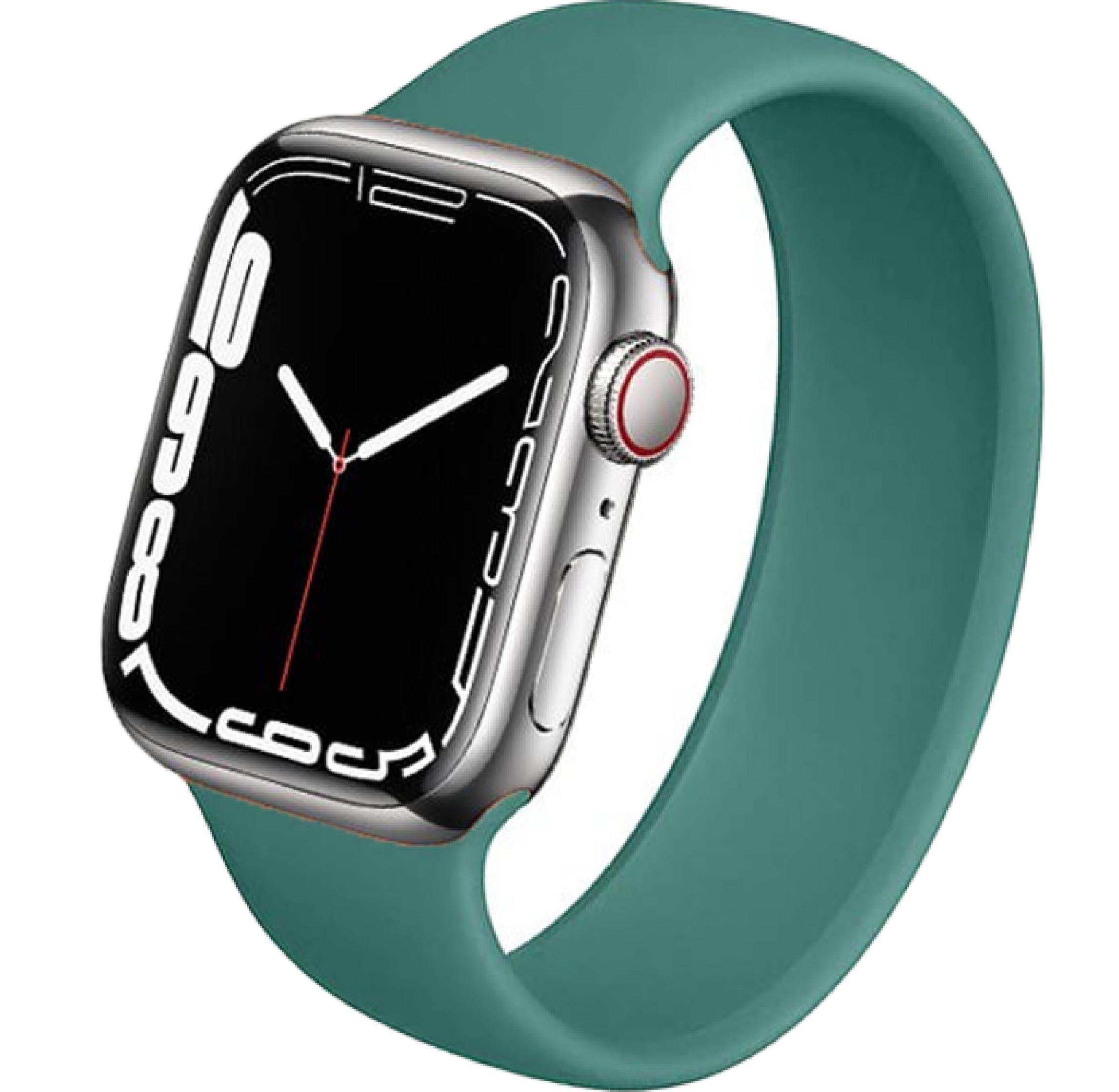 Ремінець силіконовий для Apple Watch 42 мм Pine Green (14096353)