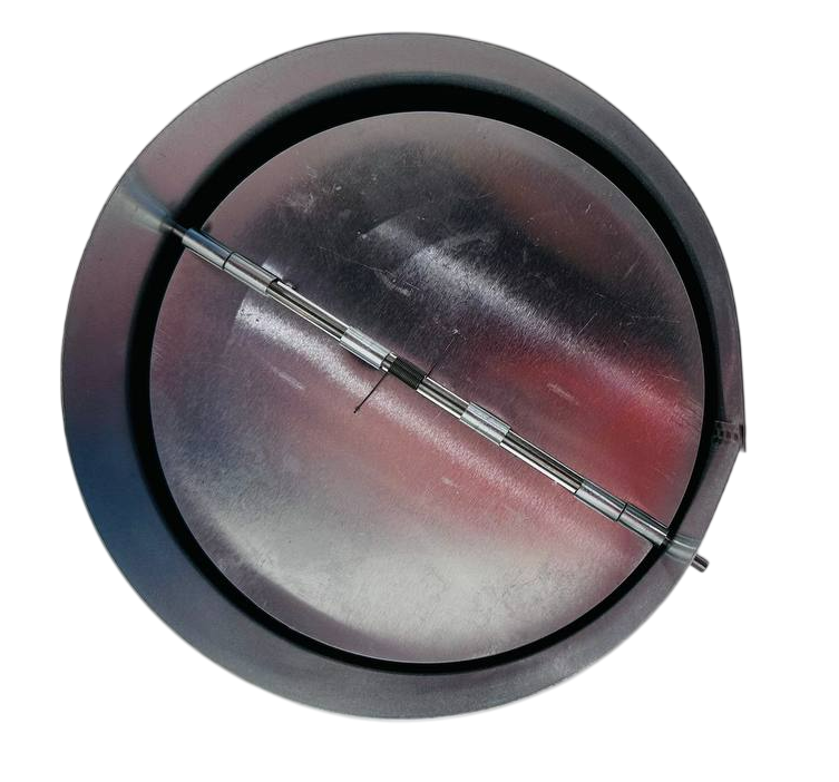 Клапан зворотний круглий оцинкований вентиляційний з ущільнювачем 100 мм (PVAф100)