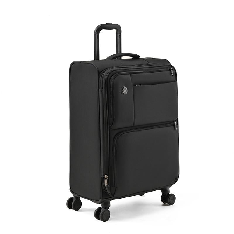 Чемодан с расширением Goby London GB-3001/24 текстильный 4 колеса замок TSA 70 л Черный (2502212146)