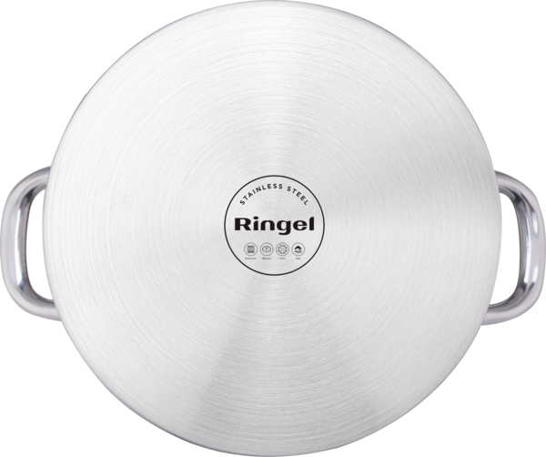 Каструля RINGEL Dresden з кришкою з нержавіючої сталі 17 л 32 см (RG-2011-32) - фото 4