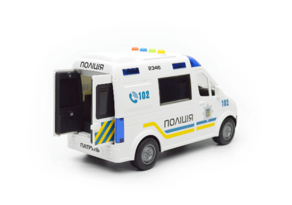 Іграшковий мікроавтобус Union Group 69609 Поліція 21 см (46543) - фото 8 Іграшковий мікроавтобус Union Group 69609 Поліція 21 см (46543) - фото 8