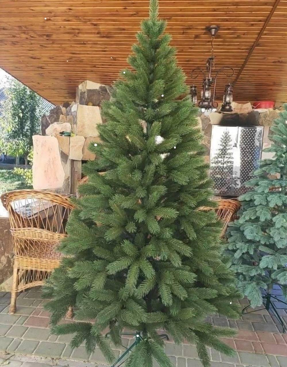 Штучна ялинка Буковельська з металевою підставкою 1,50 м Зелений (NYT15092) - фото 6 Штучна ялинка Буковельська з металевою підставкою 1,50 м Зелений (NYT15092) - фото 6