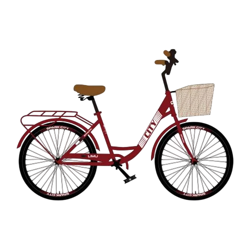 Велосипед Spark CITY LIMU колеса 28" стальная рама 18" Вишневый (000205318)