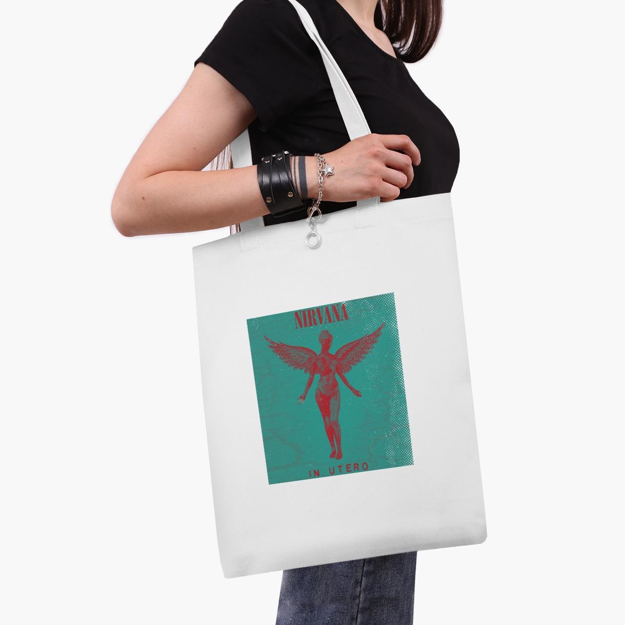 Эко сумка шоппер Nirvana 41x35 см Белый (9227-2973-WT1)