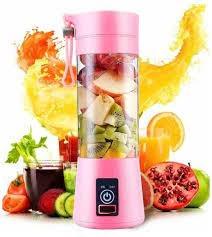 Фітнес-блендер портативний Smart Juice Cup Fruits USB Рожевий (1693378771) - фото 3