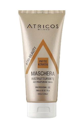 Маска для обновления волос ATRICOS Maschera Ristrutturante keratina с кератином 200 мл (2584550282) - фото 2