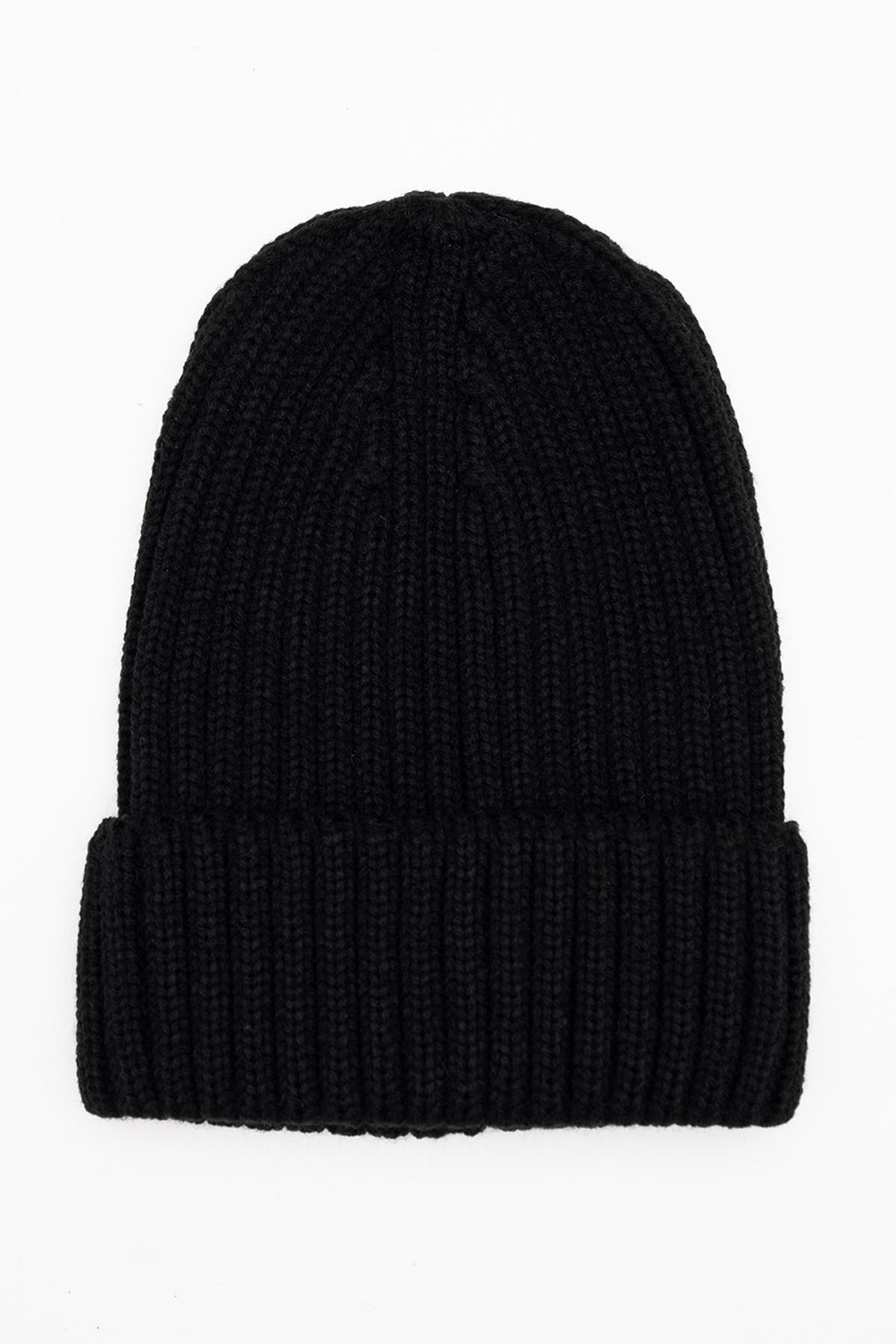 Шапка для девочки 54-56 см Черный (24100010)