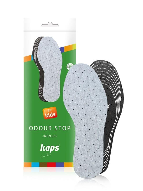 Стельки для обуви гигиенические Kaps Odour Stop Kids для вырезания р. 19-35