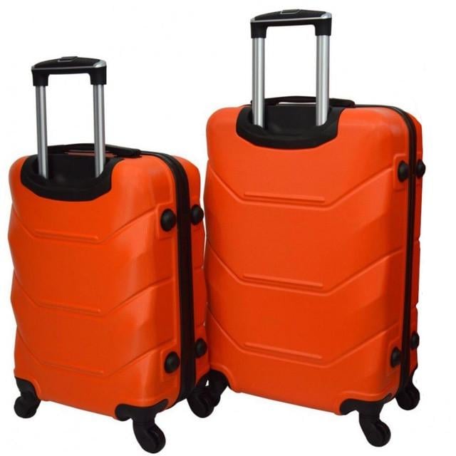 Набор чемоданов пластиковых Bonro 2019 средняя и большая 2 шт. Оранжевый (2670149110) - фото 2 Набор чемоданов пластиковых Bonro 2019 средняя и большая 2 шт. Оранжевый (2670149110) - фото 2