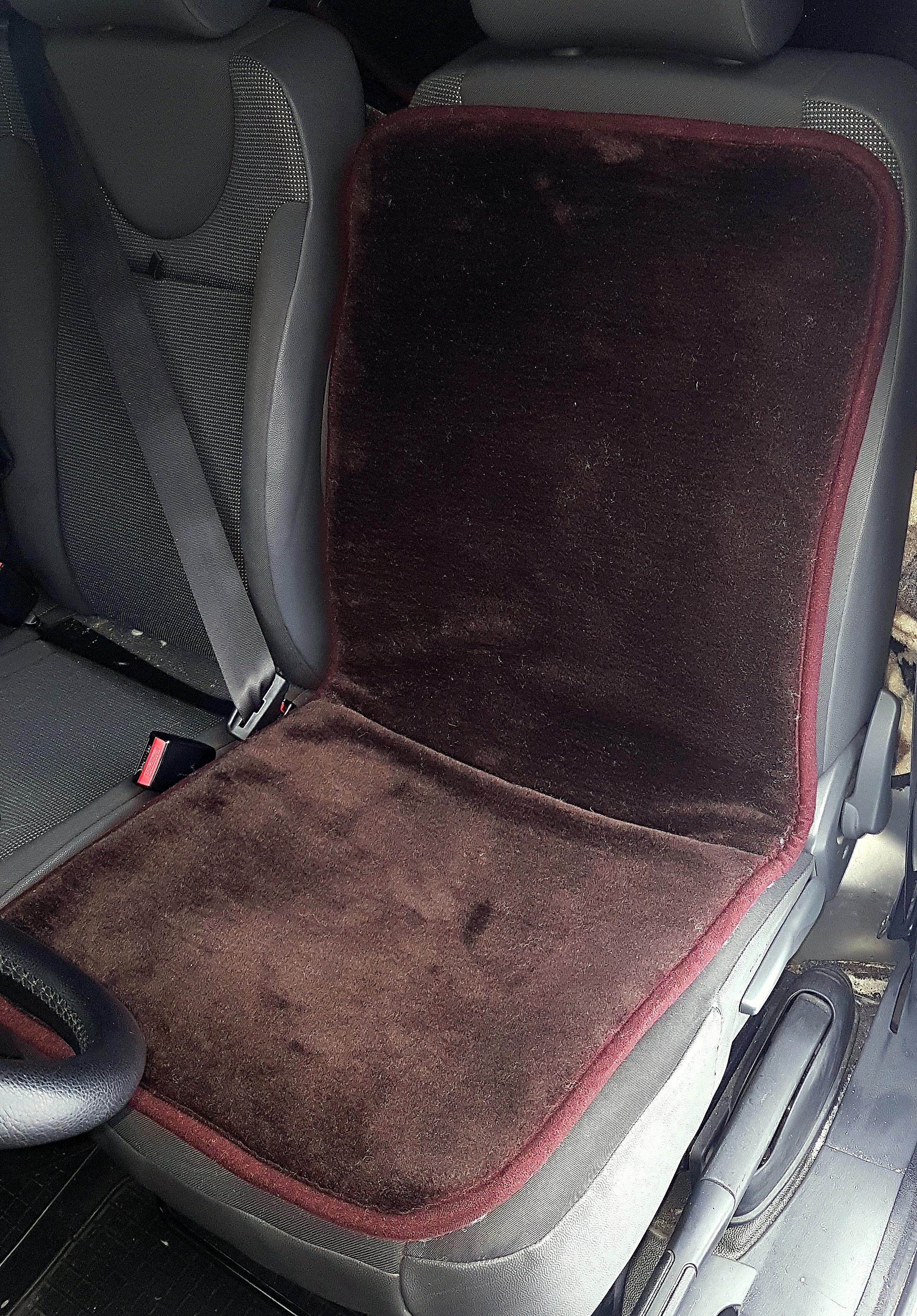 Накидка на сиденье автомобиля из овчины Sheepskin эко-шерсть 2 шт. Коричневый (423) Накидка на сиденье автомобиля из овчины Sheepskin эко-шерсть 2 шт. Коричневый (423)