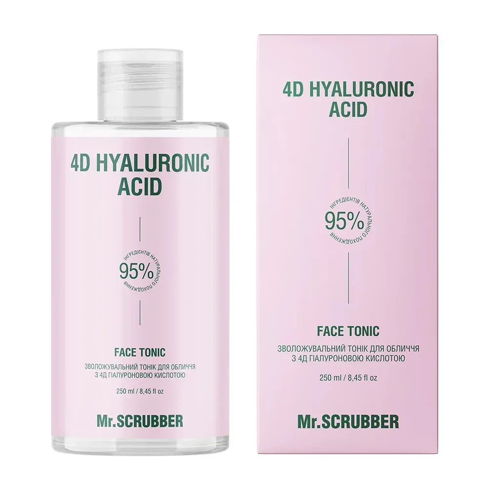 Тоник для лица увлажняющий Mr.SCRUBBER 4D Hyaluronic Acid с 4D гиалуроновой кислотой 250 мл (32122417)