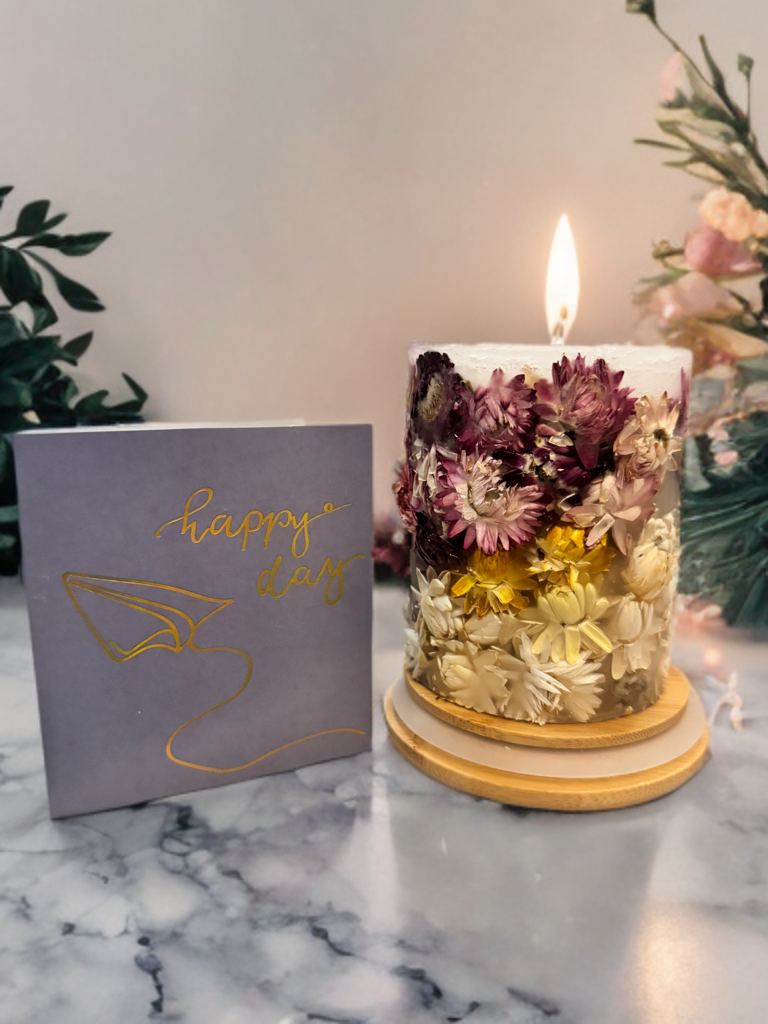 Свеча ботаническая декоративная соевая 10 см (29294693)