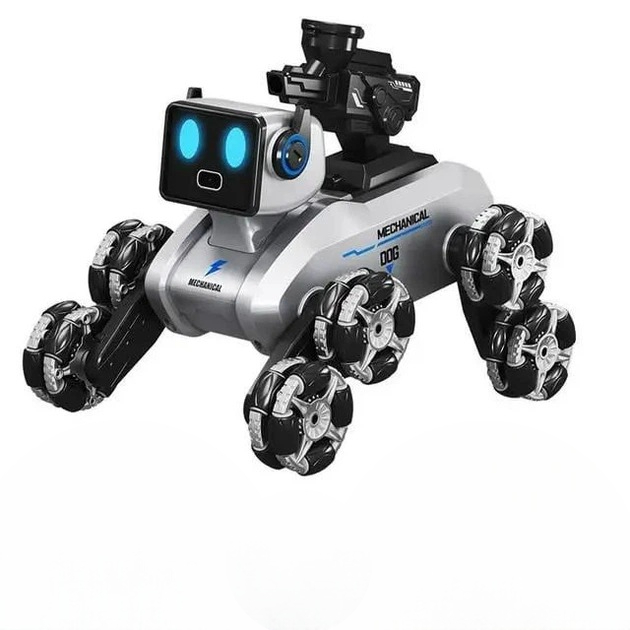 Игрушка робот Собака на колесах пульт/3 песни/LED (MLD17477)
