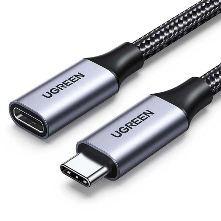 Кабель-удлинитель USB-C UGREEN US372 100 Вт 1 м Серый (30205)
