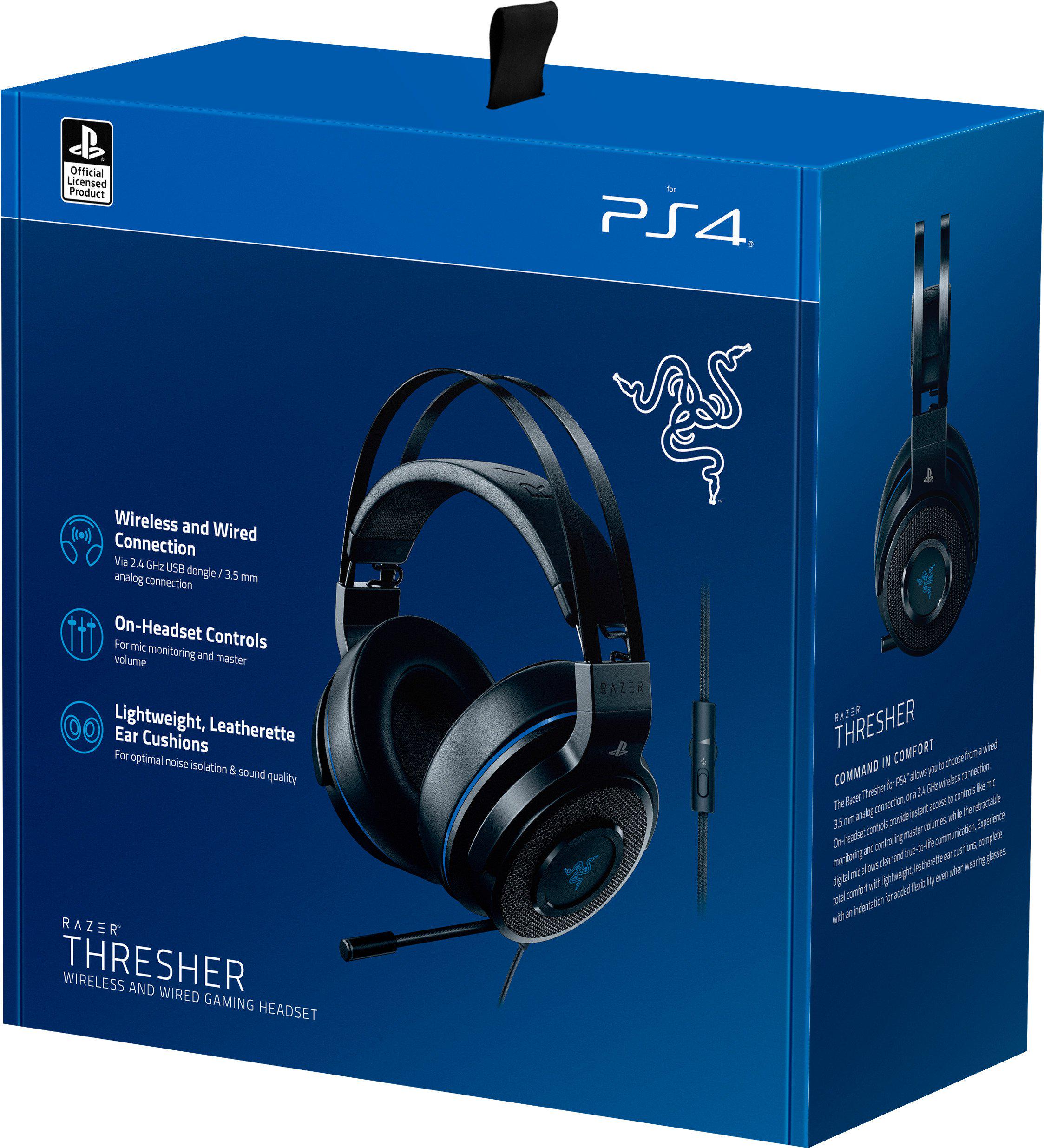 Гарнитура Razer Thresher for PS4 Wireless Черный (RZ04-02580100-R3G1) - фото 7