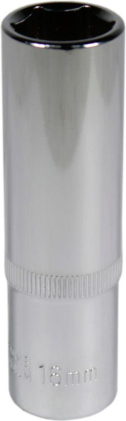 Головка торцевая высокая шестигранная Intertool 1/2 16 мм Хром ванадиум (ET-0116)