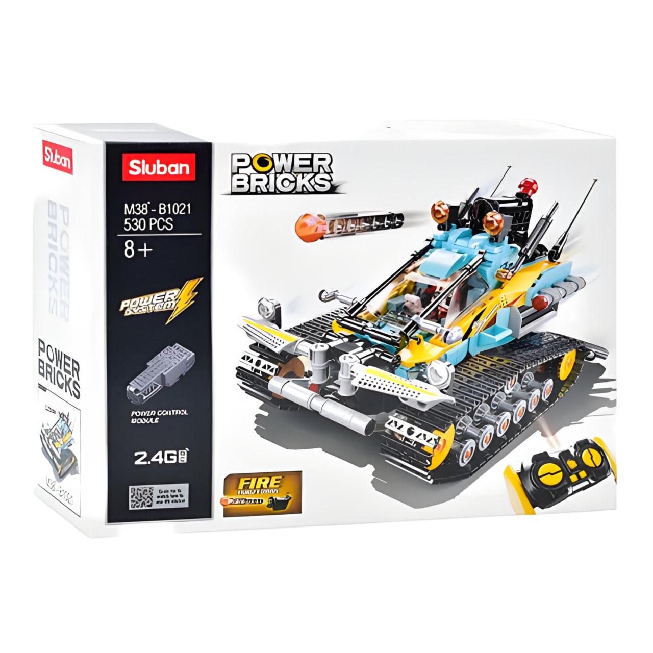 Конструктор Sluban танк с радиоуправлением 530 дет. (M38-B1021)