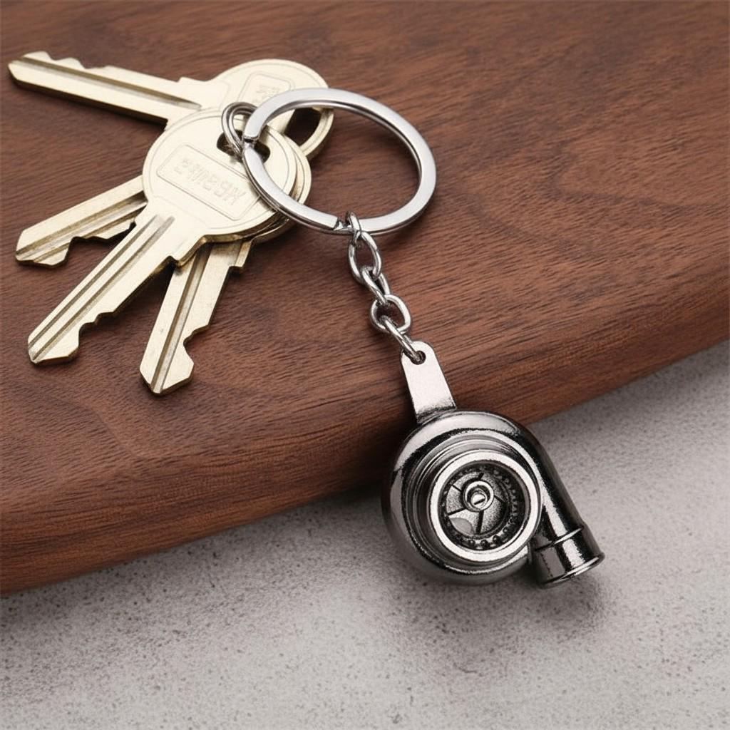 Брелок для ключей Автомобильная турбина металлический Черный (99_14_0_1С) - фото 4 Брелок для ключей Автомобильная турбина металлический Черный (99_14_0_1С) - фото 4