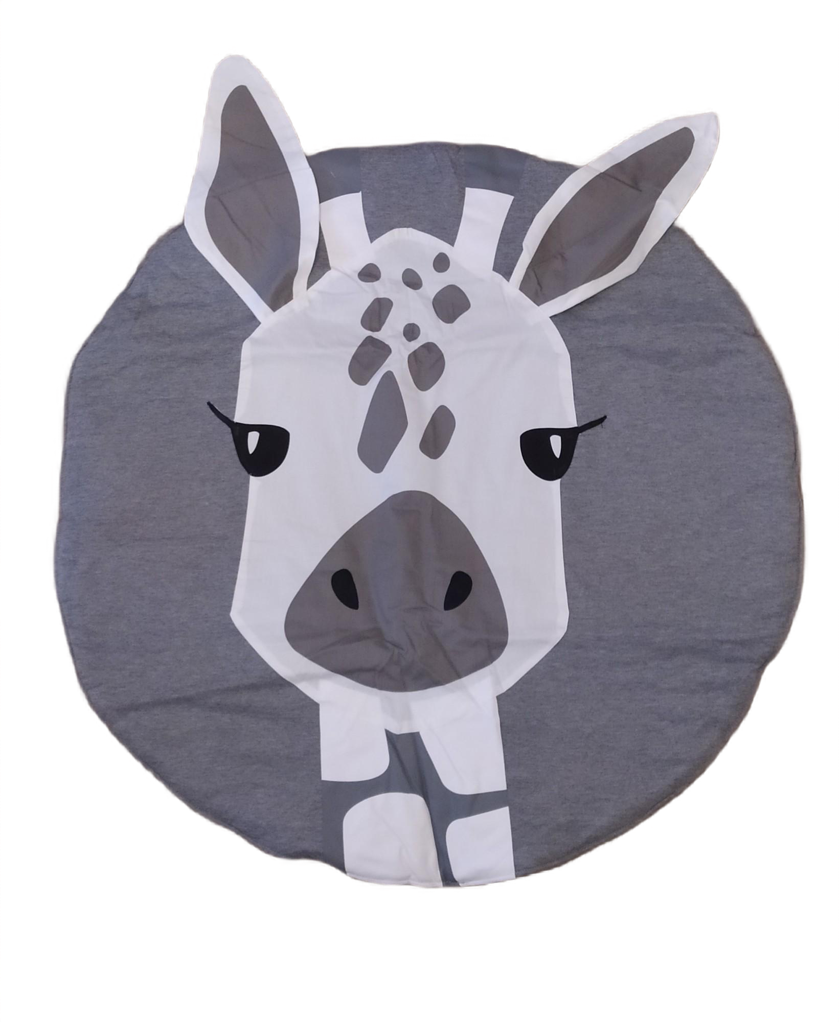 Коврик детский Жираф 90 см Серый (1034)