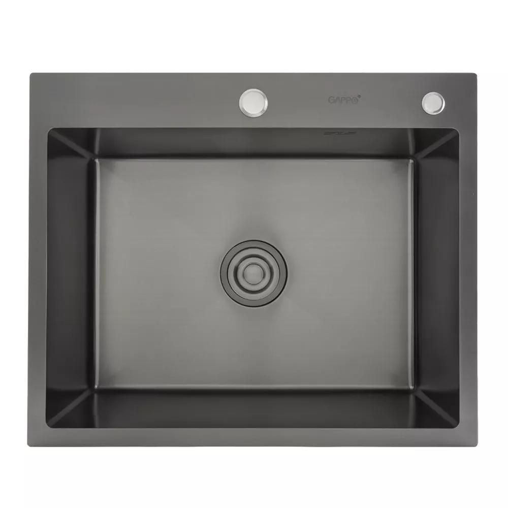 Кухонная мойка Gappo GS6050-6 накладная нержавеющая сталь 600x500 мм (GS6050-6)