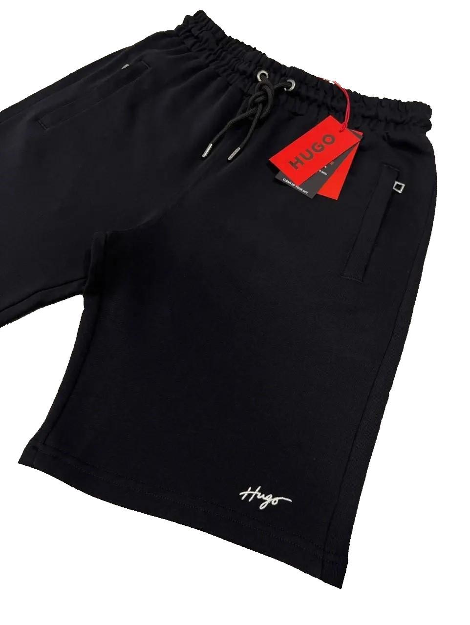 Шорты мужские Hugo Boss Handwritten Logo HB-5048 3XL Black - фото 2 Шорты мужские Hugo Boss Handwritten Logo HB-5048 3XL Black - фото 2