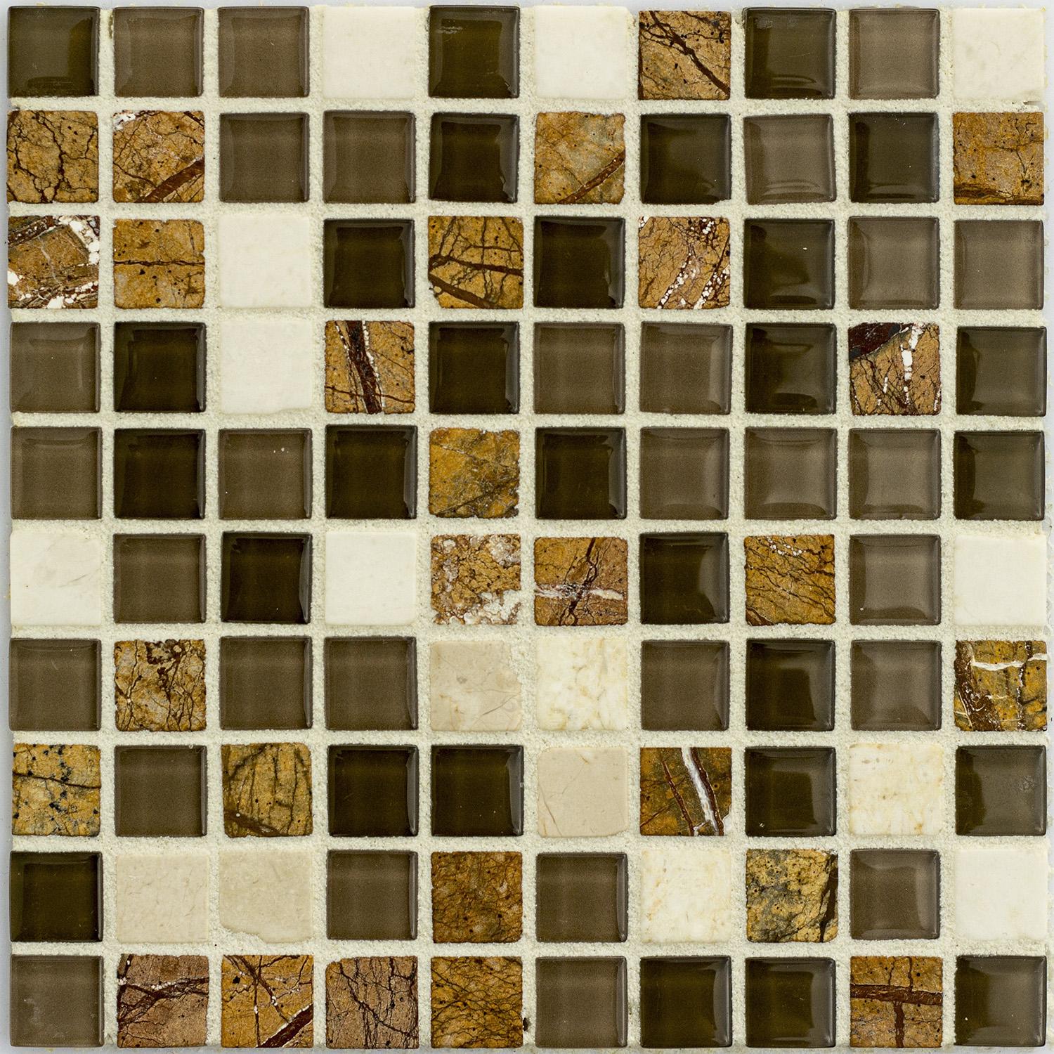 Стеклянная мозаика плитка D-CORE D306 микс 305х305 мм