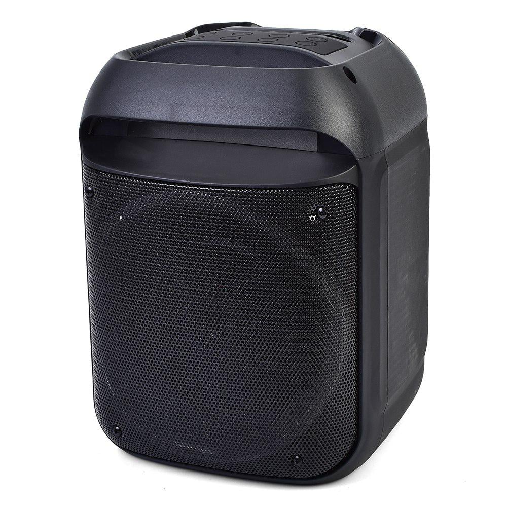 Колонка SMT 0002 пластик 2 кг 25x27x33 см 8" встроенный аккумулятор Bluetooth 5.0 Черный Колонка SMT 0002 пластик 2 кг 25x27x33 см 8" встроенный аккумулятор Bluetooth 5.0 Черный