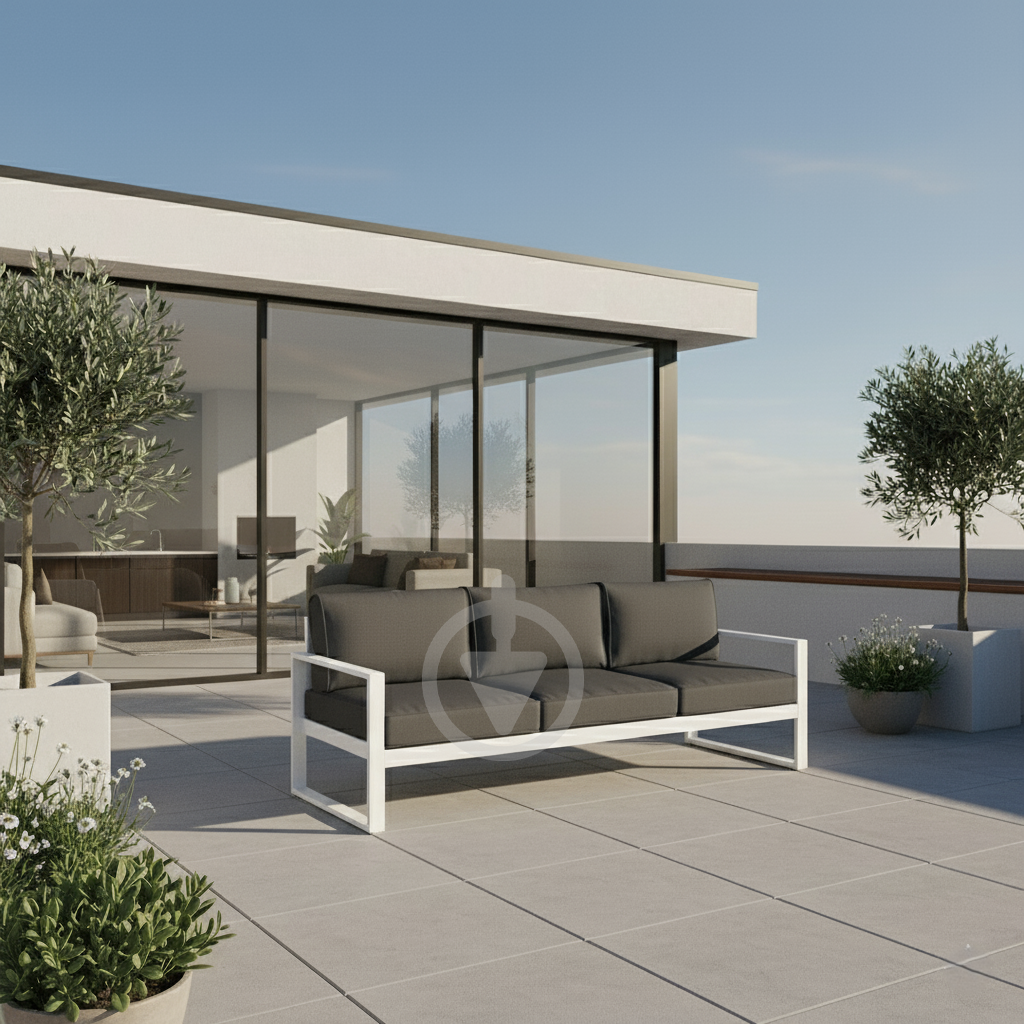 Диван металевий AVVS tech Бостон вуличний лофт з підлокітниками оксфорд 250 см Світло-сірий/Білий (30067078) - фото 4 Диван металевий AVVS tech Бостон вуличний лофт з підлокітниками оксфорд 250 см Світло-сірий/Білий (30067078) - фото 4